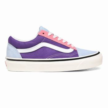 Vans Anaheim Factory Old Skool 36 DX - Naisten Tennarit - VaaleanSininen/Violetit/Pinkki